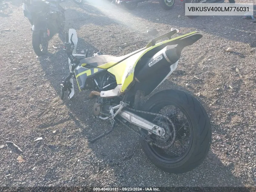 VBKUSV400LM776031 2020 Husqvarna Supermoto 701