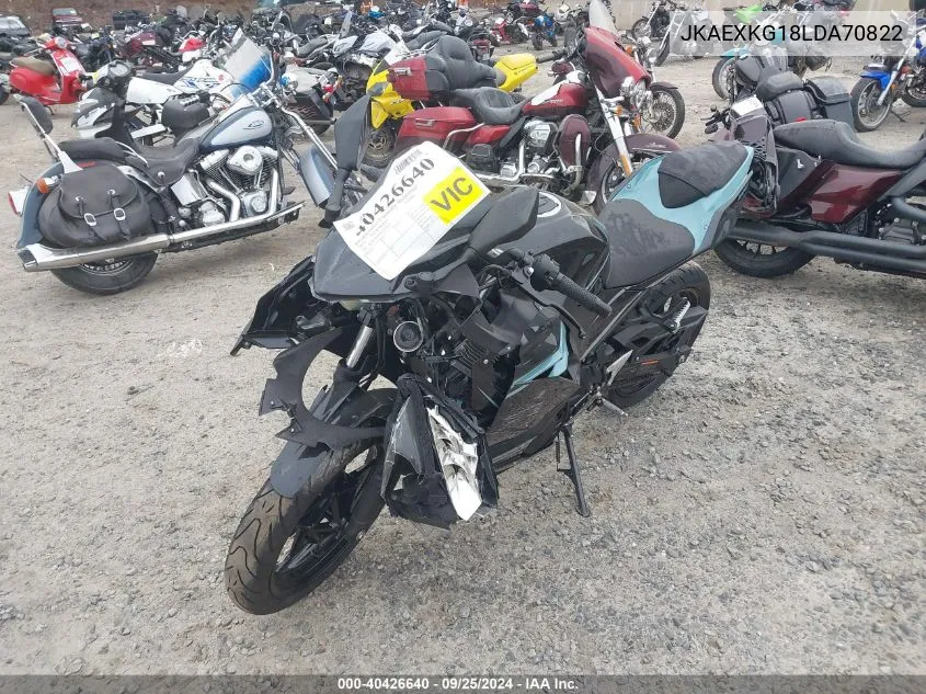 2020 Kawasaki Ex400 VIN: JKAEXKG18LDA70822 Lot: 40426640