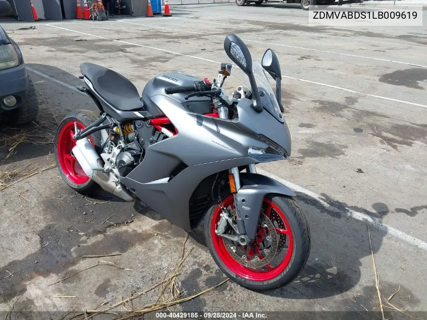 ZDMVABDS1LB009619 2020 Ducati Supersport