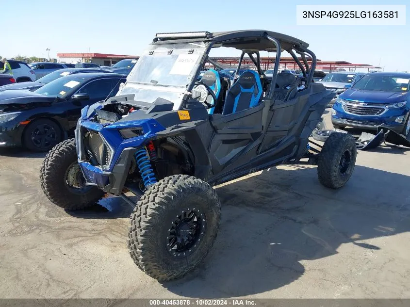 2020 Polaris Rzr Xp Turbo S VIN: 3NSP4G925LG163581 Lot: 40453878