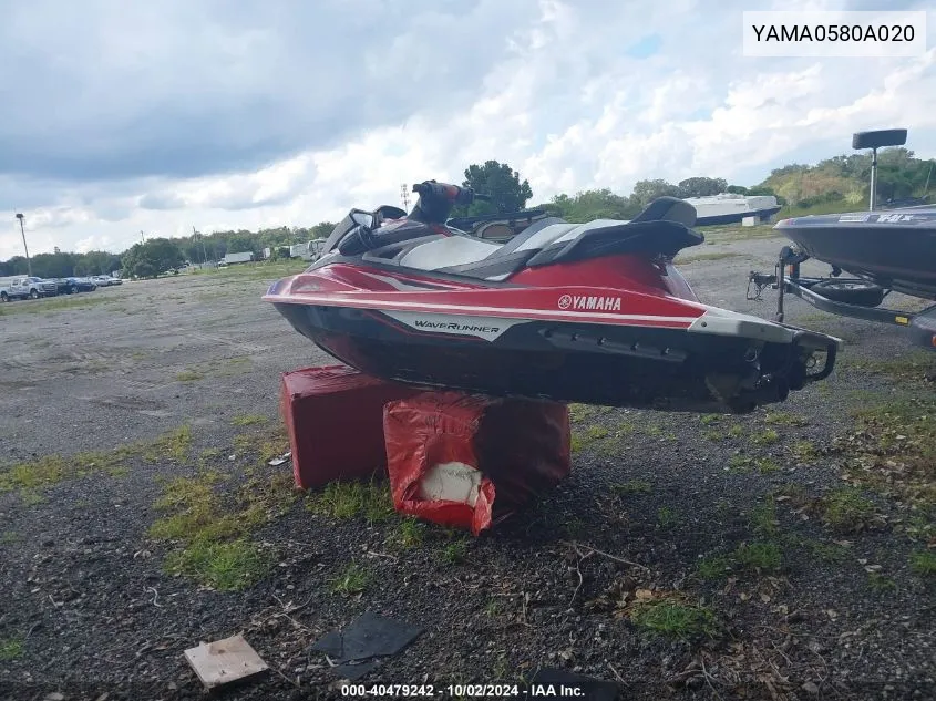 2020 Yamaha Other VIN: YAMA0580A020 Lot: 40479242