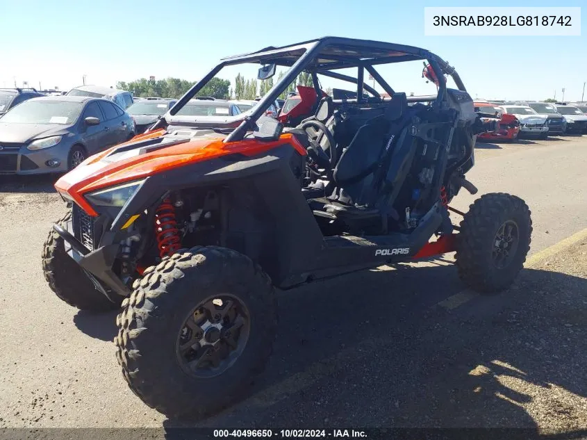 2020 Polaris Rzr Pro Xp Premium VIN: 3NSRAB928LG818742 Lot: 40496650