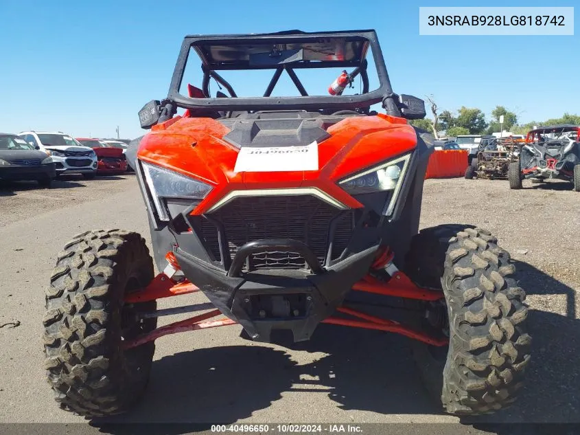 2020 Polaris Rzr Pro Xp Premium VIN: 3NSRAB928LG818742 Lot: 40496650