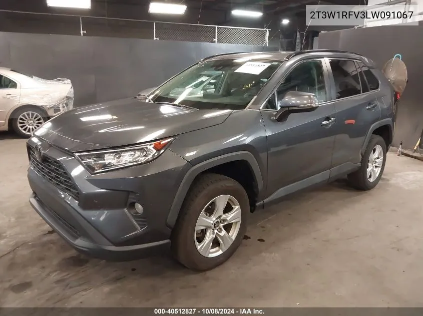 2020 Toyota Rav4 Xle VIN: 2T3W1RFV3LW091067 Lot: 40512827