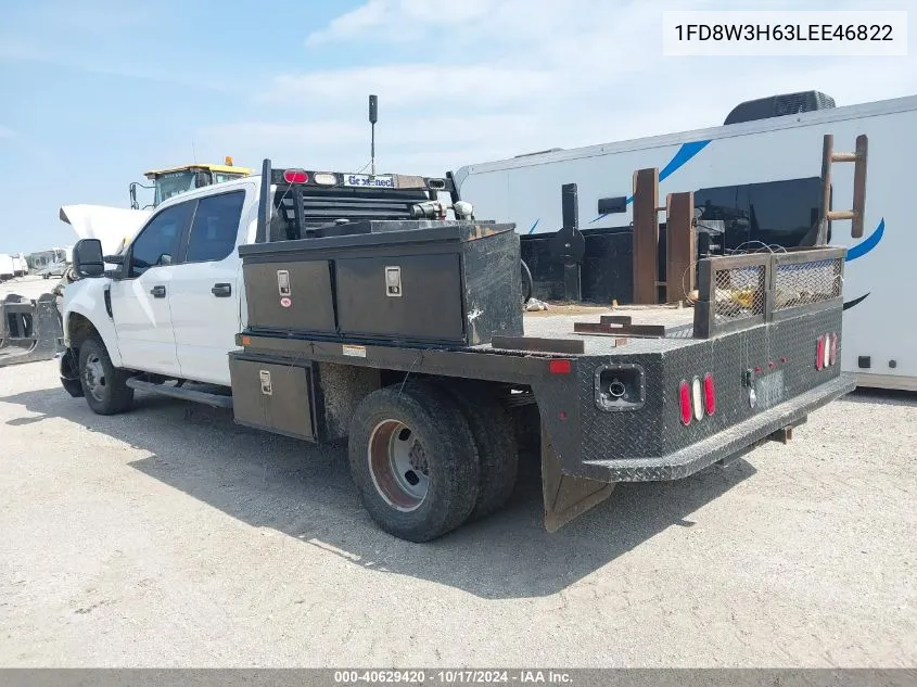 2020 Unknown F350 Super Duty VIN: 1FD8W3H63LEE46822 Lot: 40629420