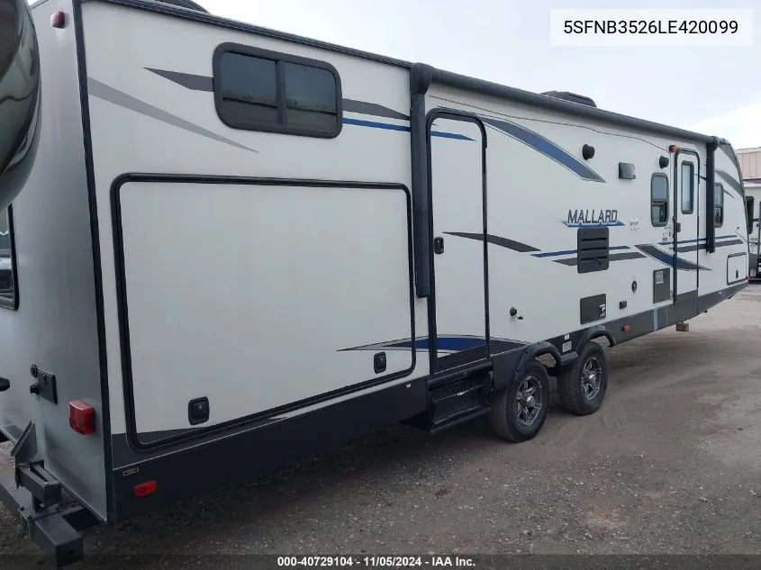 2020 Heartland Rv Other VIN: 5SFNB3526LE420099 Lot: 40729104