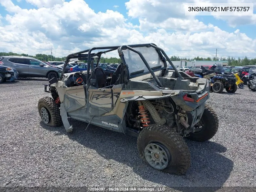 3NSN4E921MF575757 2021 Polaris Rzr Xp 4 Turbo