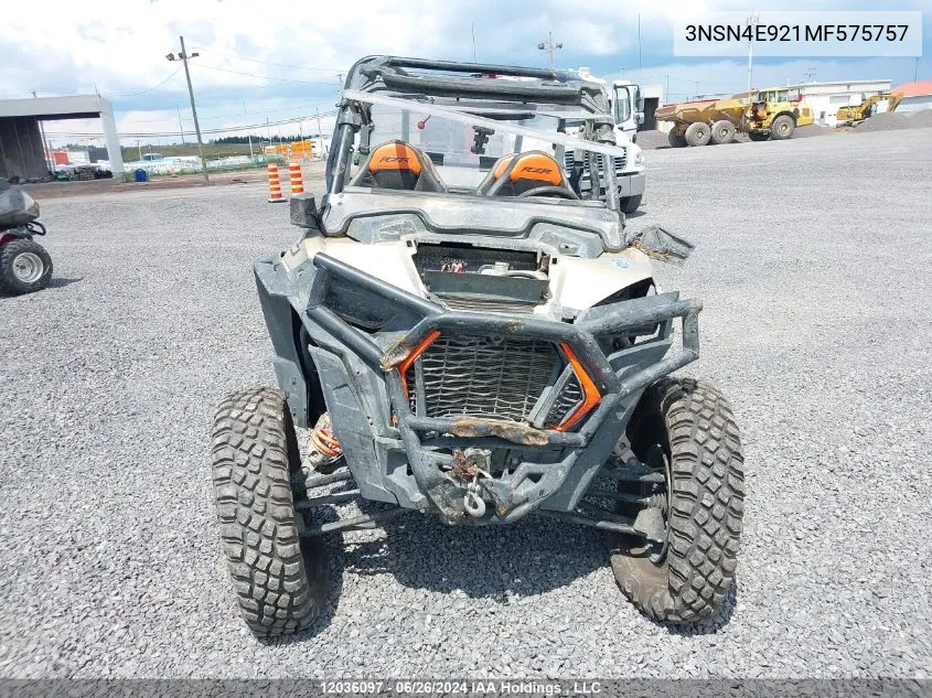 2021 Polaris Rzr Xp 4 Turbo VIN: 3NSN4E921MF575757 Lot: 12036097