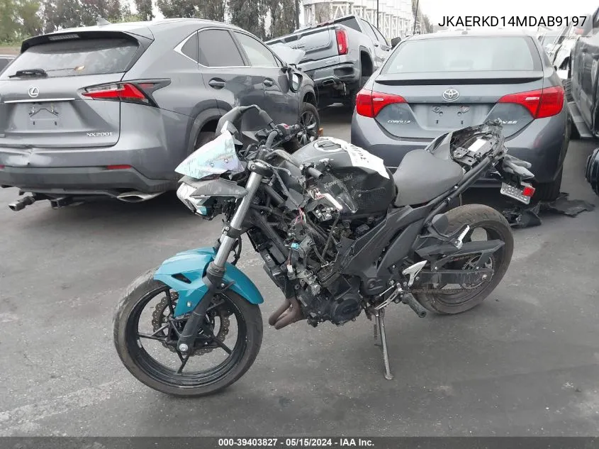 2021 Kawasaki Er400 D VIN: JKAERKD14MDAB9197 Lot: 39403827