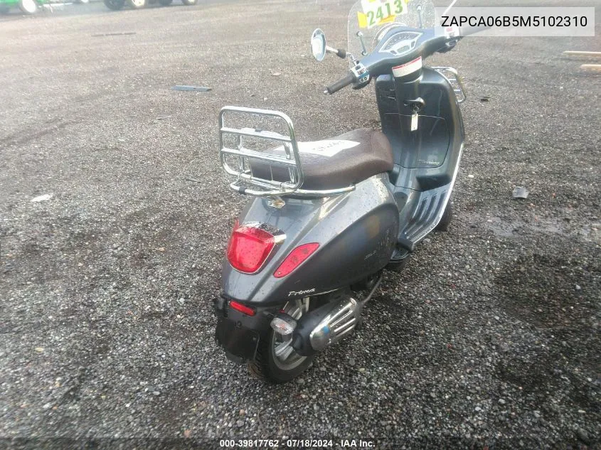 2021 Vespa Primavera/Sprint 50 VIN: ZAPCA06B5M5102310 Lot: 39817762