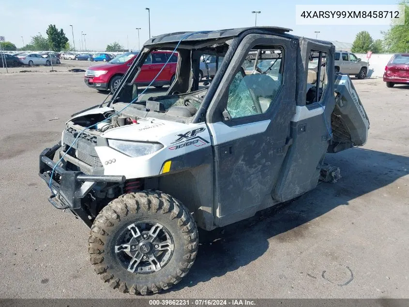 2021 Polaris Ranger Crew Xp 1000 Northstar Ultimate VIN: 4XARSY99XM8458712 Lot: 39862231