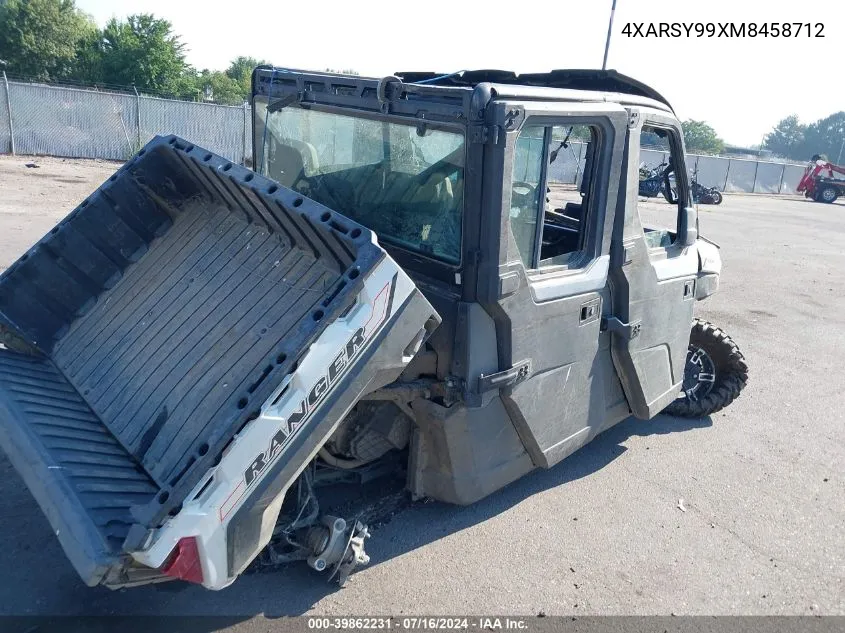 2021 Polaris Ranger Crew Xp 1000 Northstar Ultimate VIN: 4XARSY99XM8458712 Lot: 39862231