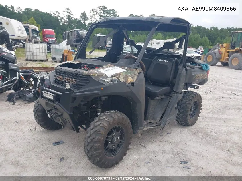 2021 Polaris Ranger 1000 Eps/1000 Premium VIN: 4XATAE990M8409865 Lot: 39870731