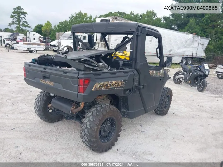 2021 Polaris Ranger 1000 Eps/1000 Premium VIN: 4XATAE990M8409865 Lot: 39870731