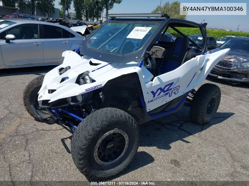 2021 Yamaha Yxz1000 VIN: 5Y4AN47Y8MA100346 Lot: 39871211