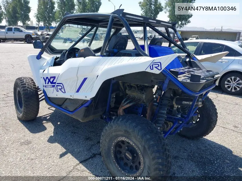 2021 Yamaha Yxz1000 VIN: 5Y4AN47Y8MA100346 Lot: 39871211