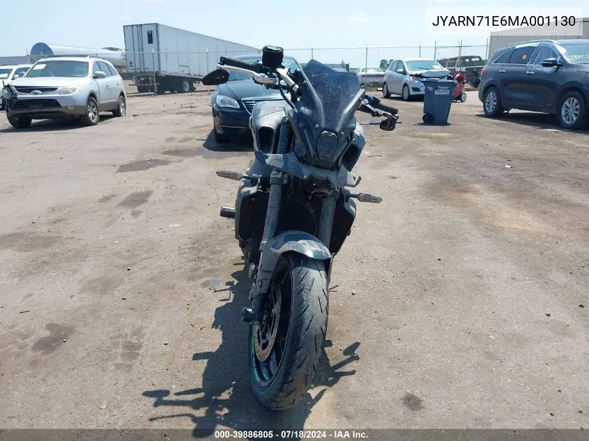 2021 Yamaha Mt09 VIN: JYARN71E6MA001130 Lot: 39886805