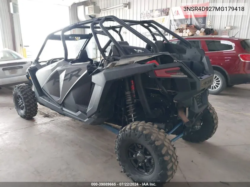 2021 Polaris Rzr VIN: 3NSR4D927MG179418 Lot: 39889665