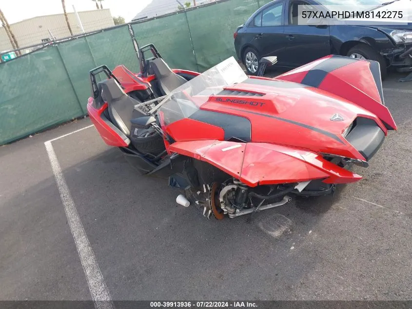 2021 Polaris Slingshot Sl VIN: 57XAAPHD1M8142275 Lot: 39913936