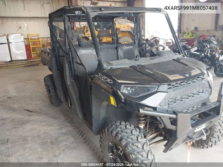 2021 Polaris Ranger Crew Xp 1000 Texas Edition VIN: 4XARSF991M8057408 Lot: 39924187