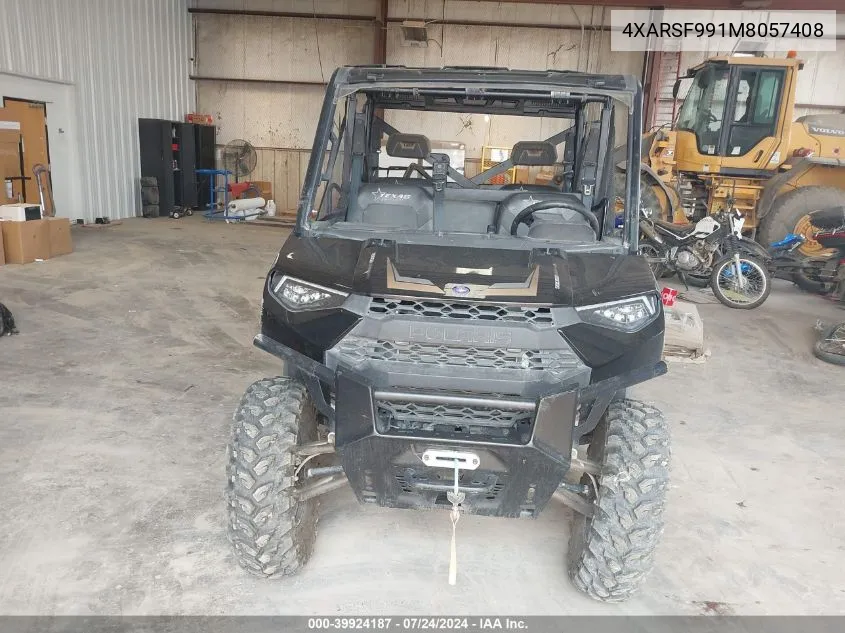 2021 Polaris Ranger Crew Xp 1000 Texas Edition VIN: 4XARSF991M8057408 Lot: 39924187