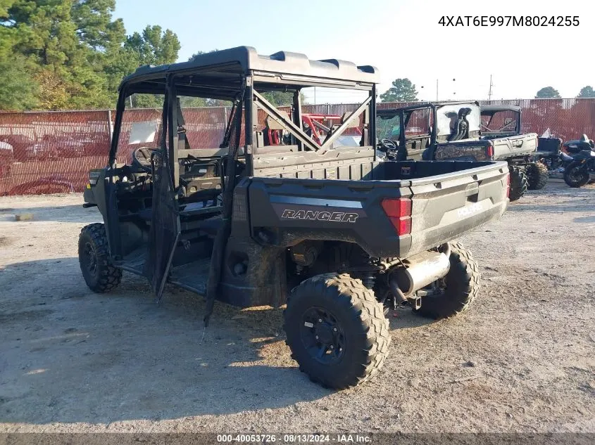 2021 Polaris Ranger Crew 1000 Premium VIN: 4XAT6E997M8024255 Lot: 40053726