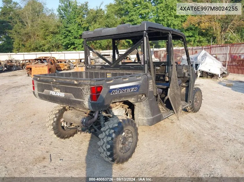 2021 Polaris Ranger Crew 1000 Premium VIN: 4XAT6E997M8024255 Lot: 40053726