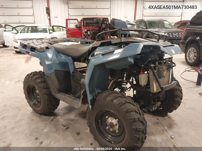 2021 Polaris Sportsman 450 H.o. VIN: 4XASEA501MA730483 Lot: 40055663