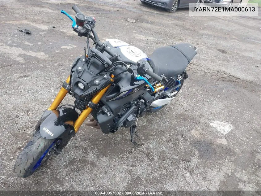 2021 Yamaha Mt09 D VIN: JYARN72E1MA000613 Lot: 40057802