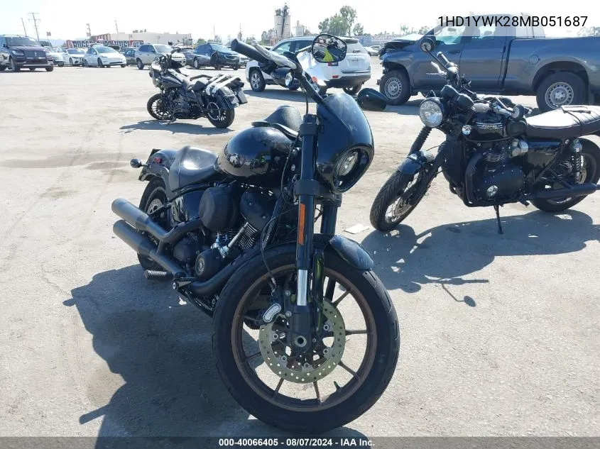 2021 Harley-Davidson Fxlrs VIN: 1HD1YWK28MB051687 Lot: 40066405