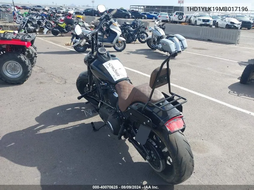 2021 Harley-Davidson Fxfbs VIN: 1HD1YLK19MB017196 Lot: 40070625