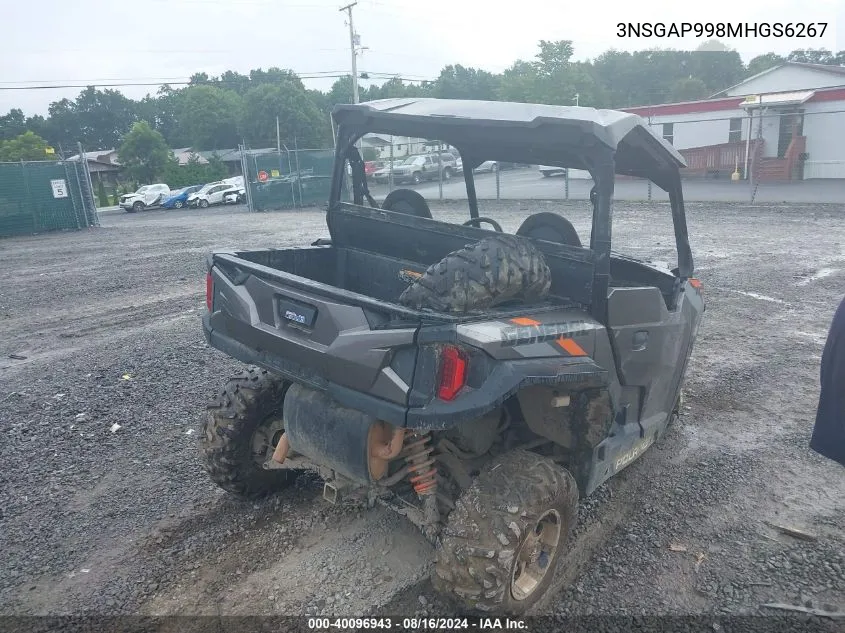 2021 Polaris General 1000 Premium VIN: 3NSGAP998MHGS6267 Lot: 40096943