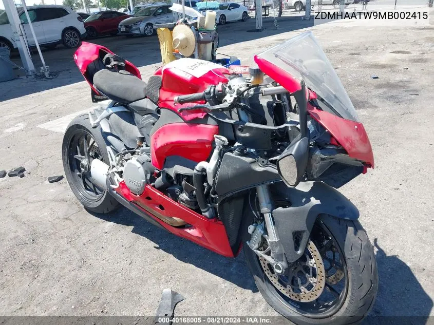 ZDMHAATW9MB002415 2021 Ducati Panigale V2