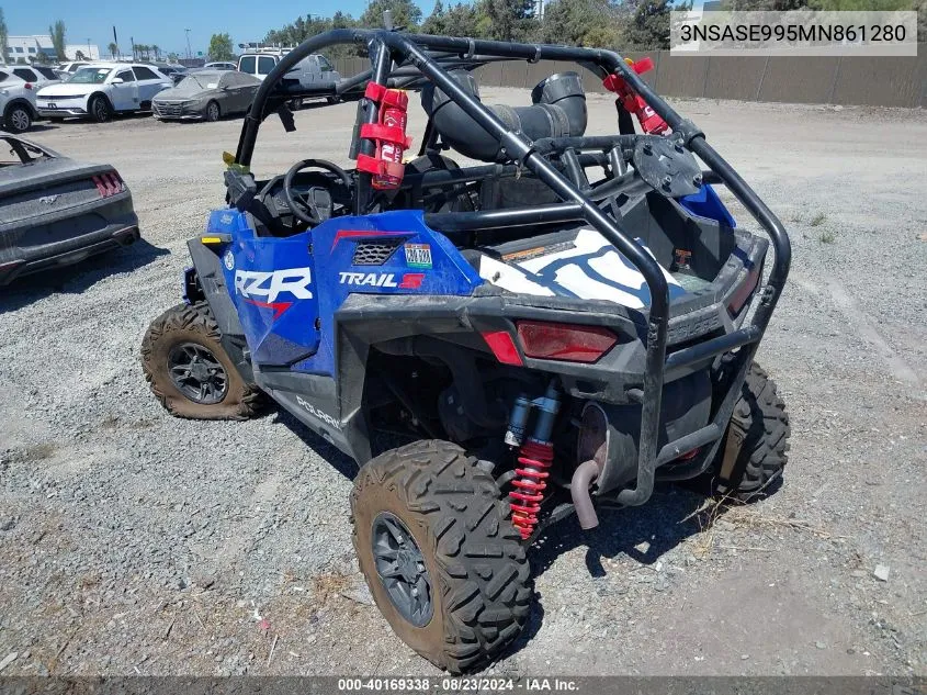 2021 Polaris Rzr Trail S 1000 Premium VIN: 3NSASE995MN861280 Lot: 40169338