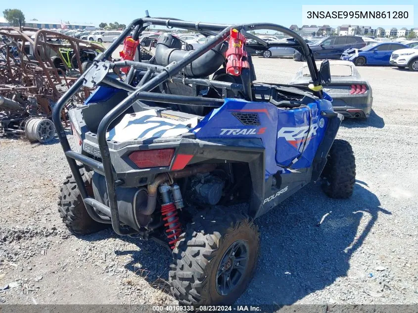 2021 Polaris Rzr Trail S 1000 Premium VIN: 3NSASE995MN861280 Lot: 40169338