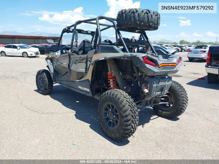 2021 Polaris Rzr Xp 4 Turbo VIN: 3NSN4E923MF579292 Lot: 40201292