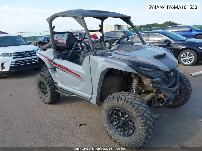 2021 Yamaha Yxe1000 VIN: 5Y4AN44Y6MA101533 Lot: 40246075