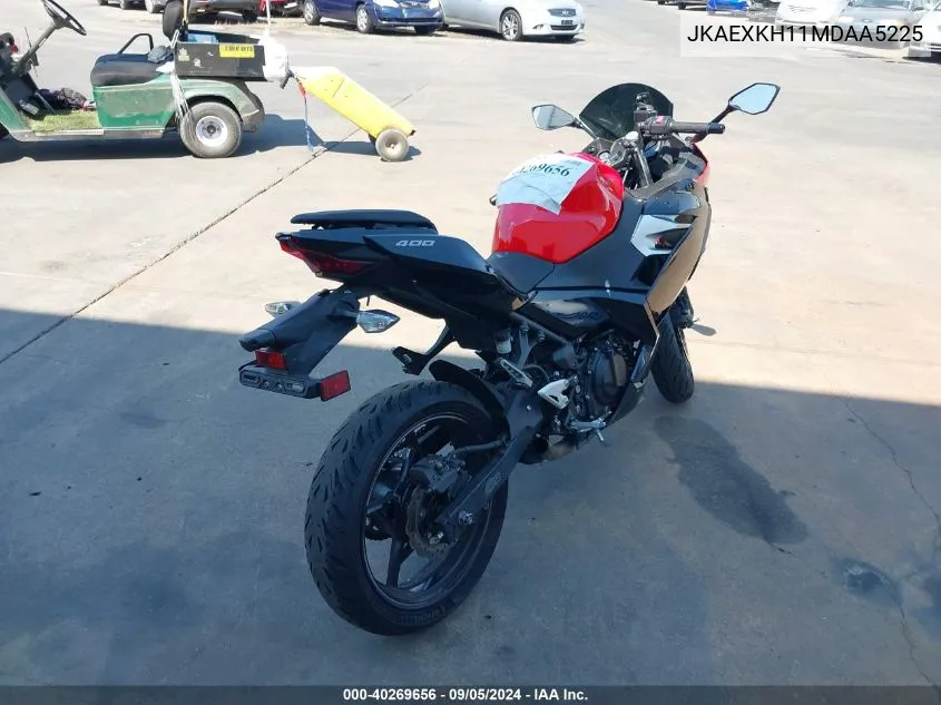 2021 Kawasaki Ex400 VIN: JKAEXKH11MDAA5225 Lot: 40269656