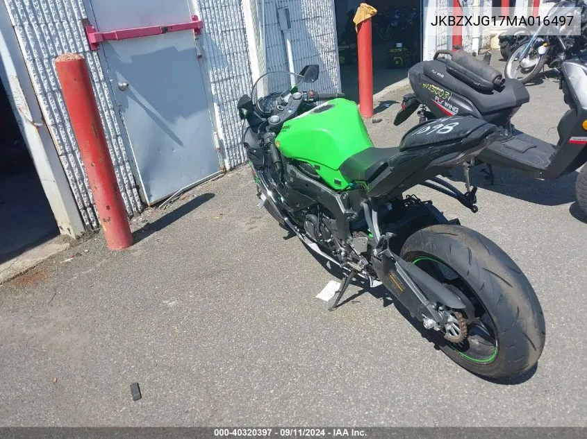 JKBZXJG17MA016497 2021 Kawasaki Zx636 K