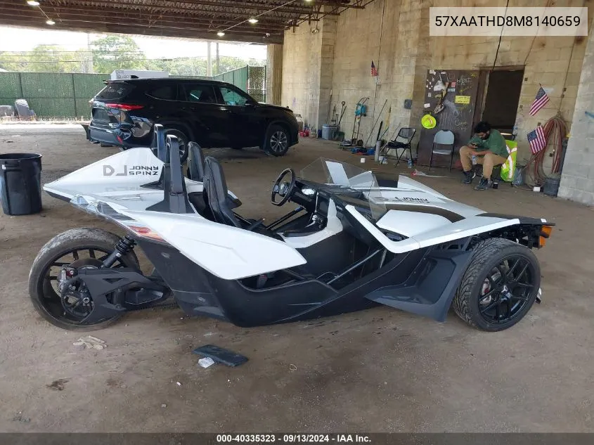 2021 Polaris Slingshot S With Technology Package VIN: 57XAATHD8M8140659 Lot: 40335323