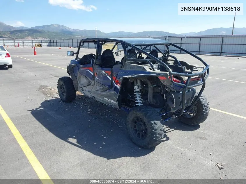 3NSN4K990MF138618 2021 Polaris Rzr Xp 4 1000 Premium