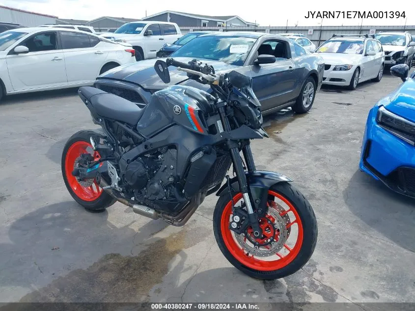 JYARN71E7MA001394 2021 Yamaha Mt09