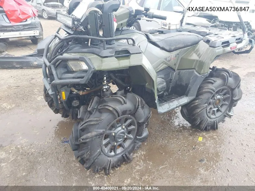 2021 Polaris Sportsman 450 H.o. VIN: 4XASEA50XMA736847 Lot: 40400021