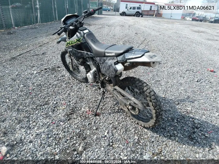 2021 Kawasaki Klx300 D VIN: ML5LXBD11MDA06621 Lot: 40418155