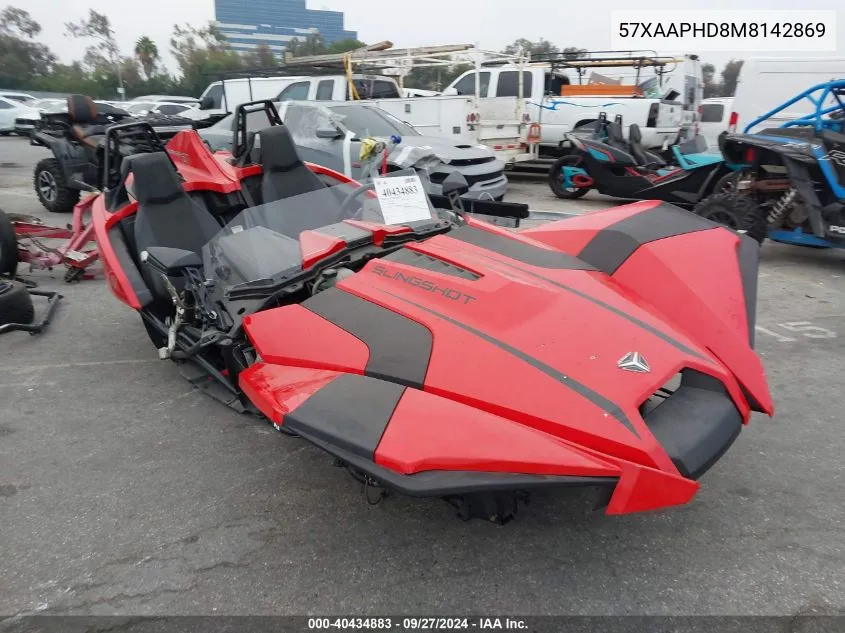 2021 Polaris Slingshot Sl VIN: 57XAAPHD8M8142869 Lot: 40434883