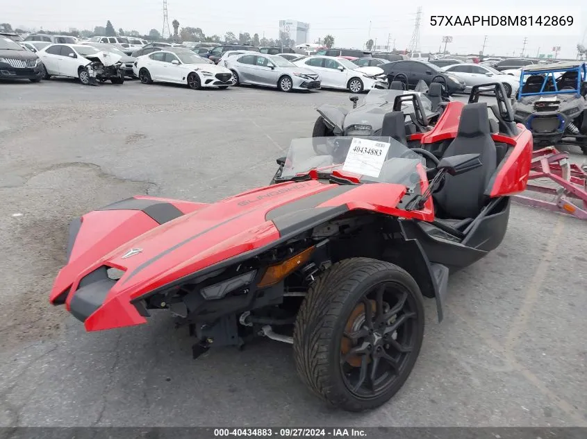 2021 Polaris Slingshot Sl VIN: 57XAAPHD8M8142869 Lot: 40434883