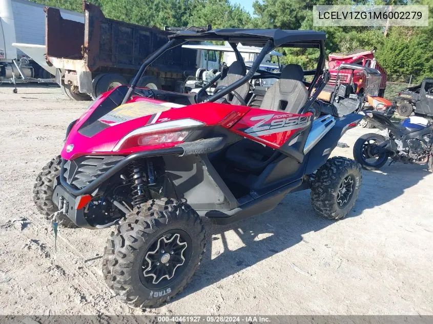 2021 Cfmoto Zforce950 VIN: LCELV1ZG1M6002279 Lot: 40461927