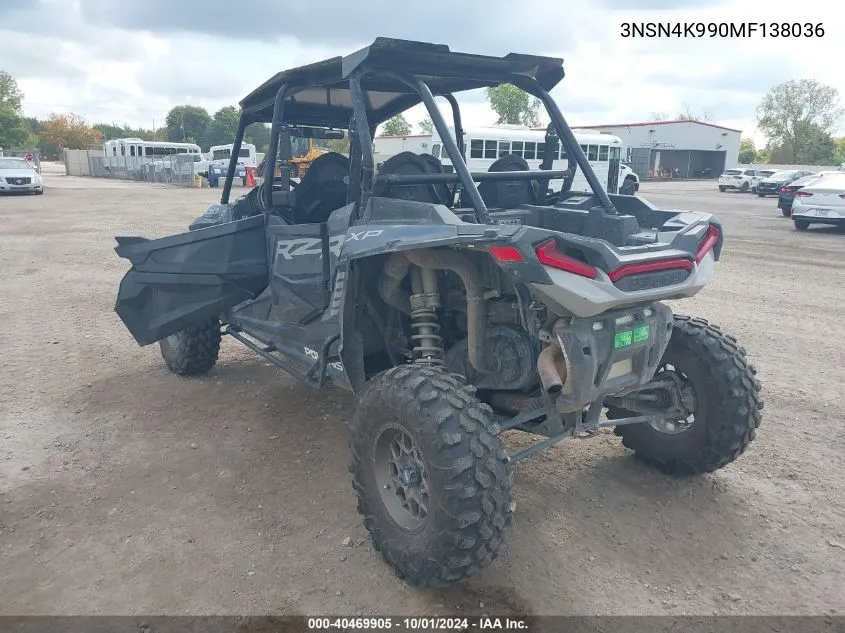 3NSN4K990MF138036 2021 Polaris Rzr Xp 4 1000 Premium