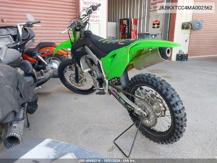 JKBKXTCC4MA002562 2021 Kawasaki Kx252 C