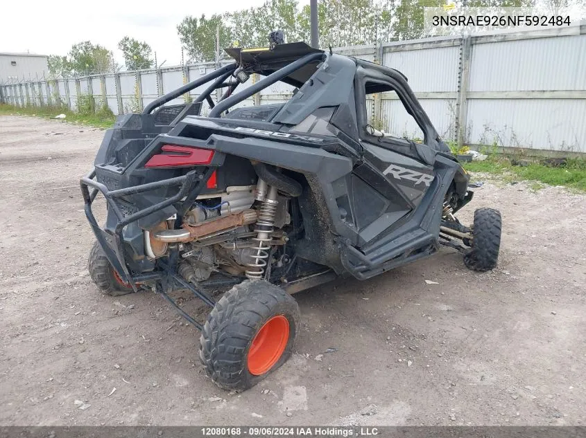 2022 Polaris Rzr Pro Xp Sport VIN: 3NSRAE926NF592484 Lot: 12080168